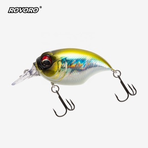 Leurre de pêche flottant ROVORO Tackle 7,5g 5,5cm 1,3m pour plongée profonde, type Minnow, avec hameçon Mustad, Jerkbait en ABS pour la pêche au bar - Product Image 4