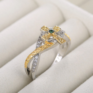 Creative Two Color <b>Ring</b> for Women Elegant Vintage Style Finger Accessory - Product Image 5