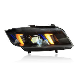 อะไหล่รถยนต์ SJC สำหรับ BMW ซีรีส์ 3 E90 ปี 2005-2012 ไฟหน้าดีไซน์ใหม่ทรงตาแมว สีเหลือง - Product Image 3