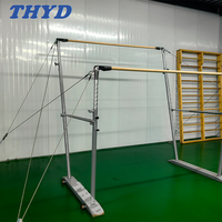 Barres parallèles asymétriques standard pour gymnastique de compétition professionnelle en extérieur, équipement de gymnastique avec câbles, à vendre