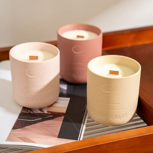 AIKUN Aromatherapy Soy Wax Scent <b>Candle</b> Ceramic <b>Jar</b> Decorative <b>Candle</b> for Bedroom Living Room for Diwali Easter Ramadan Relaxing - Product Image 6