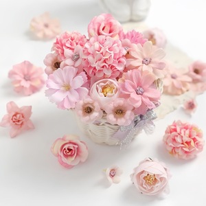 20 pz/sacchetto Teste di Fiori Artificiali Rosa, Peonie, Margherite, Rose per Ghirlande Artigianali, Matrimoni, Feste, Decorazioni Fai da Te per la Casa - Product Image 4