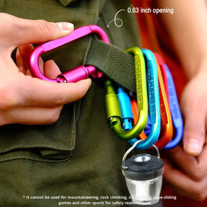 คลิปหนีบพวงกุญแจแบบแขวนเร็ว ทนทาน สำหรับใช้งานกลางแจ้ง ขนาด <span class=keywords><strong>3</strong></span> นิ้ว ทำจากอะลูมิเนียม พร้อมห่วงรูปตัว D และสปริง สำหรับกุญแจรถ กระเป๋าเป้ เข็มขัด ใช้ได้ทุกฤดู - Product Image 3