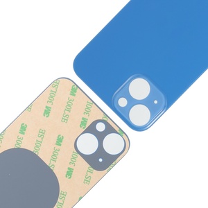 ฝาหลังเป็นรูขนาดใหญ่สำหรับอะไหล่กระจกด้านหลัง iPhone สำหรับ8G 8 PLUS XR 11 12 Pro 13 MAX 14 PRO MAX MAX พร้อมสติกเกอร์ - Product Image 5