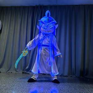 ชุดมาสคอตเนจ่า อาอบิง ชุดตัวการ์ตูนเรืองแสง ชุดแสดงบนถนน อุปกรณ์ประกอบฉากถ่ายภาพ สำหรับผู้ใหญ่ทุกเพศ - Product Image 4