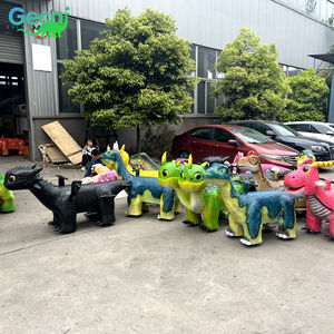 Gecai - Dinosaurio Artificial de Resina para Niños - Tamaño Real, Sonido Realista, Mecánico, para Parques de Diversiones al Aire Libre, 5 Pasajeros, 110/220V - Product Image 2