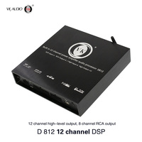 Amplificateur DSP audio de voiture de classe D haute qualité VK D812, Bluetooth 5.0, 12 canaux, 8 canaux RCA haute performance
