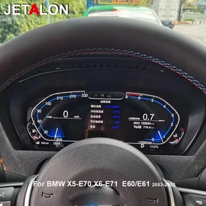หน้าจอ IPS USB ขนาด 12.3 นิ้ว แบบ LCD เต็มจอ สำหรับห้องนักบินเสมือน BMW X5 E70/X6 E71 ปี 2003-2009 แผงหน้าปัดรถยนต์ มาตรวัดความเร็วแบบดิจิทัล - Product Image 1