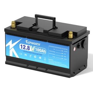 Kepworth YD12100 12.8V 100Ah LiFePO4 <b>Battery</b> Pack Rechargeable 6000 <b>Cycles</b> with BMS CE/RoHS Certified - Product Image 1