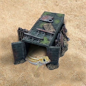 Bò Sát Ẩn Leo Đá Môi Trường Sống Mô Phỏng Sinh Thái Nhựa Thằn Lằn Tắc Kè Ẩn Hang - Product Image 2