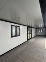 Maison conteneur de luxe moderne de 20 pieds et 40 pieds, certifiée CE, préfabriquée, portable, en acier léger, villa à deux étages, appartement avec toit en terrasse