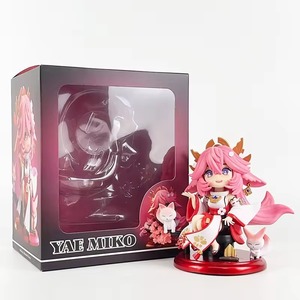 Figurines d'action de jeux chinois, collection de modèles, jouets <span class=keywords><strong>Hu</strong></span> <span class=keywords><strong>Tao</strong></span> Yae Miko Ganyu, version Q de dessin animé, manga, <span class=keywords><strong>figurine</strong></span> en PVC, anime - Product Image 3