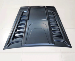 Cubierta de cuchara de capó negro mate de alta calidad para Dmax 2020 up Accesorio de coche Protección de capó - Product Image 3