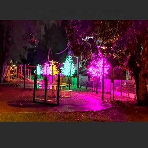 Vente directe usine – Nouveauté : Arbre de Noël artificiel lumineux en résine pour extérieur, 3 m, avec fleurs de cerisier LED IP65 - Product Image 5