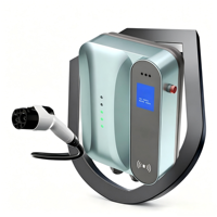 Nouvelle borne de recharge murale 7 kW pour véhicules électriques avec reconnaissance faciale et double authentification par carte RFID, station de charge intelligente à charge lente pour parking