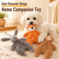 Jouet pour chien en peluche Mop, couineur sonore BB, renard, lapin, ours, jouet à mâcher interactif et durable pour chien, nettoyage des dents, animal en peluche doux pour chiot