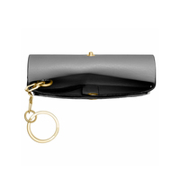 Porte-monnaie miniature pour femme en cuir PU de haute qualité avec logo personnalisé fait main Mount Yanzhi, avec fermeture à bouton et protection RFID