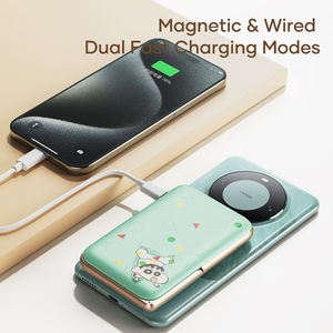 แบตเตอรี่สำรองแบบไร้สายพร้อมที่วางโทรศัพท์10000mAh PD20W ป้ายทะเบียนอย่างเป็นทางการจาก Rock Crayon Shin-chan - Product Image 5