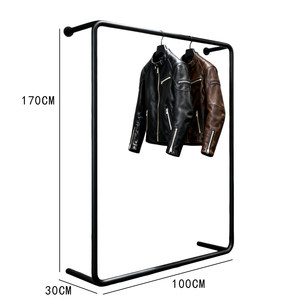 Appendiabiti singolo pieghevole <span class=keywords><strong>da</strong></span> terra per negozio <span class=keywords><strong>di</strong></span> <span class=keywords><strong>abbigliamento</strong></span> femminile, espositore per live streaming e arredamento domestico - Product Image 3