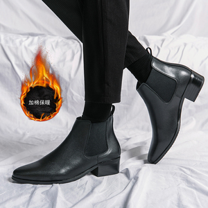 2119 inverno stivaletti uomo-1 scarpe in vera pelle peluche <span class=keywords><strong>chelsea</strong></span> stivali <span class=keywords><strong>con</strong></span> <span class=keywords><strong>tacco</strong></span> - Product Image 6