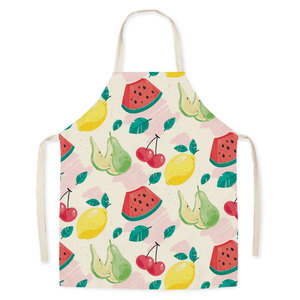 Tablier de cuisine en lin de haute qualité avec conception d'ananas résistant à l'huile et lavage facile parfait pour la cuisine quotidienne tablier de cuisine - Product Image 1