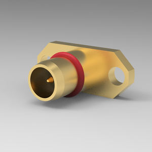 ขั้วต่อโคแอกเชียล RF แบบสไลด์ออนชนิดตัวผู้ ยี่ห้อ <span class=keywords><strong>BMA</strong></span> รุ่น Reliable Brass ตัวเรียบทองเหลือง ชุบทอง พร้อมหน้าแปลน สำหรับเชื่อมต่อกับกล่องเครื่องจักร ใช้งานง่าย - Product Image 4