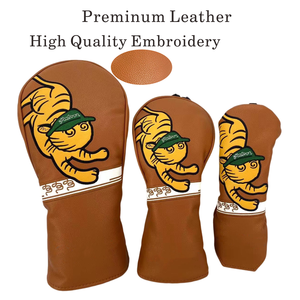 Couvre-chef de club de golf en cuir PU personnalisé avec couvercle de golf Putter Driver Magnet Logo brodé Caractéristique étanche Direct Factory - Product Image 2