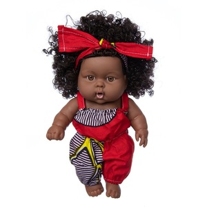 Muñeca Reborn Africana Negra de 8 Pulgadas, Muñeca de Vinilo de Simulación de Bebé, Muñeca Infantil, Venta al por Mayor, Novedad 2026 - Product Image 1