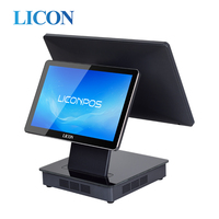 Sistema POS LED8 VFD220 con Pantalla Táctil de 15 Pulgadas, Pantalla Secundaria de 9.7 Pulgadas, 2GB de RAM, WIFI/Bluetooth, Windows/Android, Caja Registradora Gratuita