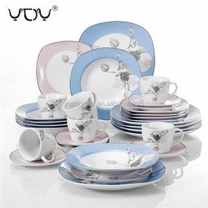 Fábrica árabe floral moderna 30PCS Precio al por mayor Juegos <span class=keywords><strong>de</strong></span> vajilla <span class=keywords><strong>de</strong></span> cerámica Juego <span class=keywords><strong>de</strong></span> platos <span class=keywords><strong>de</strong></span> cena Juego <span class=keywords><strong>de</strong></span> vajilla <span class=keywords><strong>de</strong></span> porcelana <span class=keywords><strong>de</strong></span> lujo - Product Image 2
