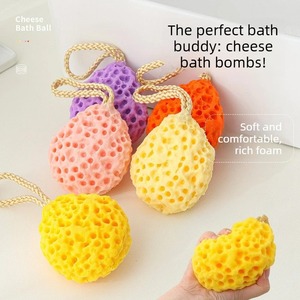 Soft Mesh Shower Sponge Ball Nylon Baby Cleaning Brush Shower Foam <b>Body</b> Cleaner Exfoliating <b>Scrub</b> Shower Ball Bathroom Products - Product Image 3