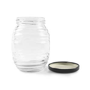 Offre Spéciale 140g 250g <span class=keywords><strong>500g</strong></span> 1000g <span class=keywords><strong>Pot</strong></span> <span class=keywords><strong>de</strong></span> <span class=keywords><strong>miel</strong></span> en verre 180ml 380ml 730ml nid d'abeille vide en forme d'abeille avec couvercle à vis étiquette autocollant - Product Image 6