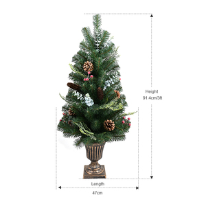 Árbol de Navidad Verde de PVC y PE Duradero para Interiores, Personalizado a Bajo Precio - Product Image 2
