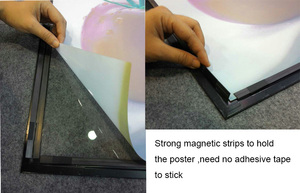 Hộp Đèn Khung nhôm siêu mỏng, Đèn <span class=keywords><strong>Diode</strong></span> độ sáng cao, hộp đèn hiển thị quảng cáo treo tường - Product Image 4