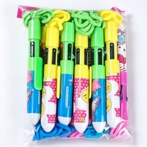 Bolígrafo Publicitario Personalizado 4 en 1 de Alta Calidad con Cuerda de Color, Logotipo Personalizado, 1.0 mm, No Borrable - Product Image 5