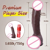 Dildo réaliste en silicone liquide manuel, doux au toucher, étanche, accessoire de plaisir intime pour femme, usage quotidien, pour retarder l'éjaculation