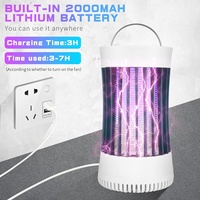 JZ UV atracción al aire libre inalámbrico recargable Fly Catcher polilla Mosquito lámpara para matar insectos Smart Bug Zapper para acampar