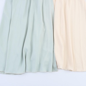 เดรสยาวผ้าทอสีพื้น ระบายอากาศได้ดี แบบผูกคอ สำหรับผู้หญิง-ดีไซน์ลายปะติดปะต่อสไตล์ฤดูใบไม้ร่วง แขนกุด ลำลอง วินเทจ แฟชั่น บริการ OEM - Product Image 4