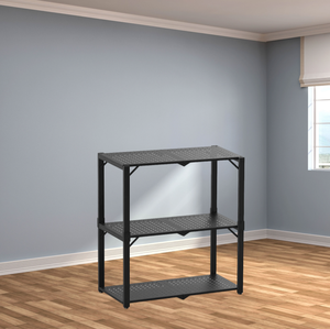 Scaffale da <span class=keywords><strong>Cucina</strong></span> di Alta Qualità Direttamente dalla Fabbrica, Espositore <span class=keywords><strong>a</strong></span> Pavimento <span class=keywords><strong>con</strong></span> Pannello Forato, Scaffale di Stoccaggio <span class=keywords><strong>a</strong></span> Tre Ripiani in Metallo Nero <span class=keywords><strong>con</strong></span> Divisori - Product Image 3