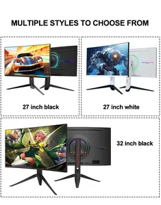 Curved Gaming Monitor Pc Computer Display 24 27 32 34 Inch Ultra Wide 4k 165 144 Hz 16:9 21:9 With Low Moq Wholesale Logo
