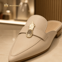 Étiquettes métalliques personnalisées HONMEO en forme d'ananas, étiquettes en relief pour chaussures, vêtements, logo, étiquette en métal pour jeans