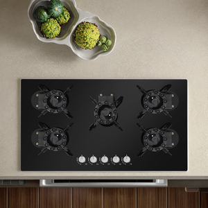 Panel de estufa de <span class=keywords><strong>Gas</strong></span> de 5 quemadores de alta calidad, portátil de vidrio templado para cocina doméstica, <span class=keywords><strong>precio</strong></span> bajo para GLP <span class=keywords><strong>Natural</strong></span> - Product Image 4