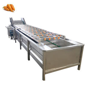 Industrial <b>Fruit</b> and <b>Vegetable</b> Cleaning <b>Washing</b> Machine with Motor 304 Stainless Steel 500kg/h Capacity - Product Image 5