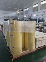 Rollo de Papel para Códigos de Barras Ovalado, Autoadhesivo, Imprimible por Transferencia Térmica, con Base de Silicona Amarilla de 80 g/m², Superficie Lisa Especial, Formato A4