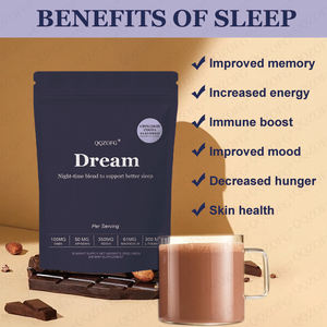مسحوق النوم الأفضل مبيعًا من OEM مع L-ثيانين، مساعد على النوم ومكمل غذائي، للصحة والعافية، بنكهة القرفة والكاكاو، 180 جرام - Product Image 2