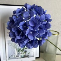 Super Star Hochwertige Künstliche Hortensien Große Einzelne Kunstblume Weiß Handgefertigt Umweltfreundlich für Weihnachten