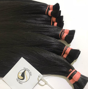 Cabello humano Remy virgen vietnamita de doble estiramiento, pelo Natural trenzado de 15Cm a 80Cm a granel, venta al por mayor - Product Image 2