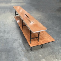 Table à manger pliante en contreplaqué de style moderne 183*30*30 CM pour la maison et l'hôtellerie