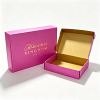 Boîte d'expédition personnalisée avec logo, boîte d'emballage pour vêtements, boîtes en carton ondulé, boîte postale pliable, boîte pour sous-vêtements