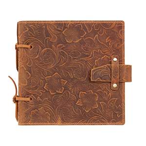 Cuaderno de cuero grabado hecho a mano, diario grueso DIY para <span class=keywords><strong>Contabilidad</strong></span> y notas diarias, diario de negocios Vintage para regalo - Product Image 5